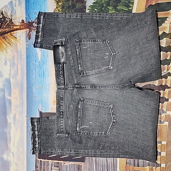 Moussy Vintage Distressed Raw Hem Jeans Size 30 - Picture 10 of 13